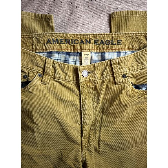 American Eagle Men’s Tan Corduroy Jeans 36x36 | No. 1971 Straight Fit - Picture 2 of 5